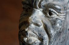 Stone African Head Closeup Stock Photography Stone African Head Closeup Stock Photography