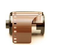 Film Roll Over White Royalty Free Stock Images Film Roll Over White Royalty Free Stock Images