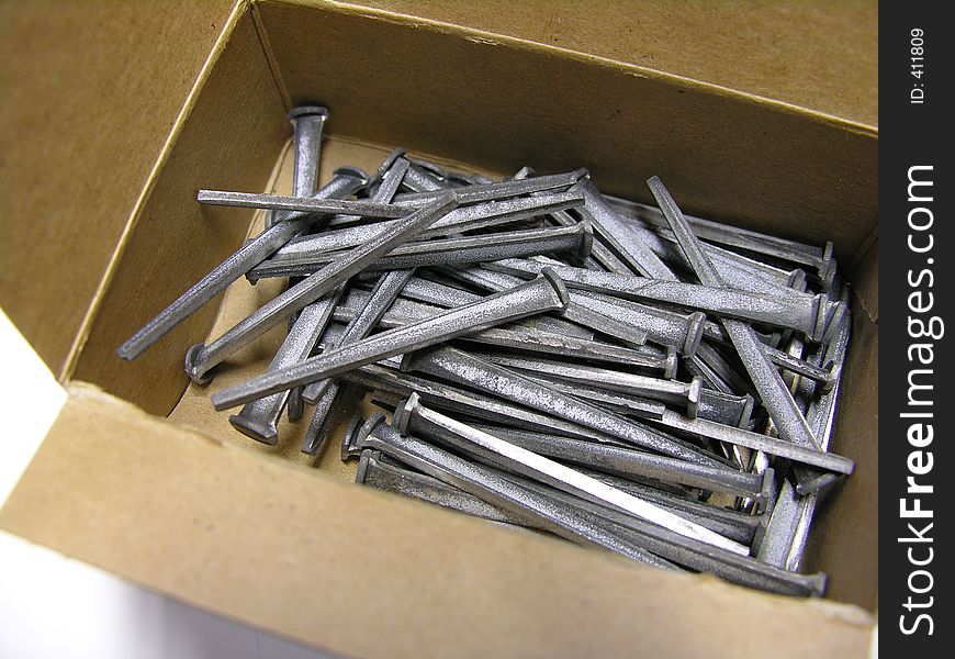 Square Head Nails In A Box