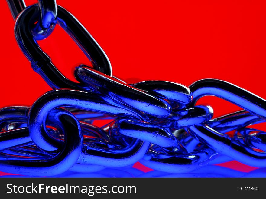 Abstract chain background.