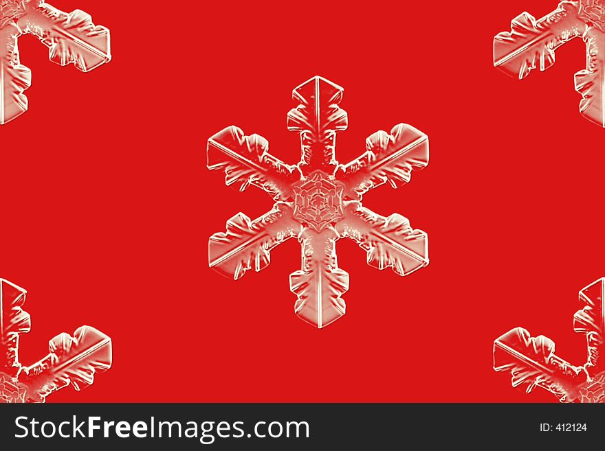 Computer generated snowflakes. Computer generated snowflakes