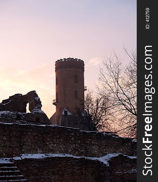 Watch tower! Dracula's castle in Targoviste Romania.