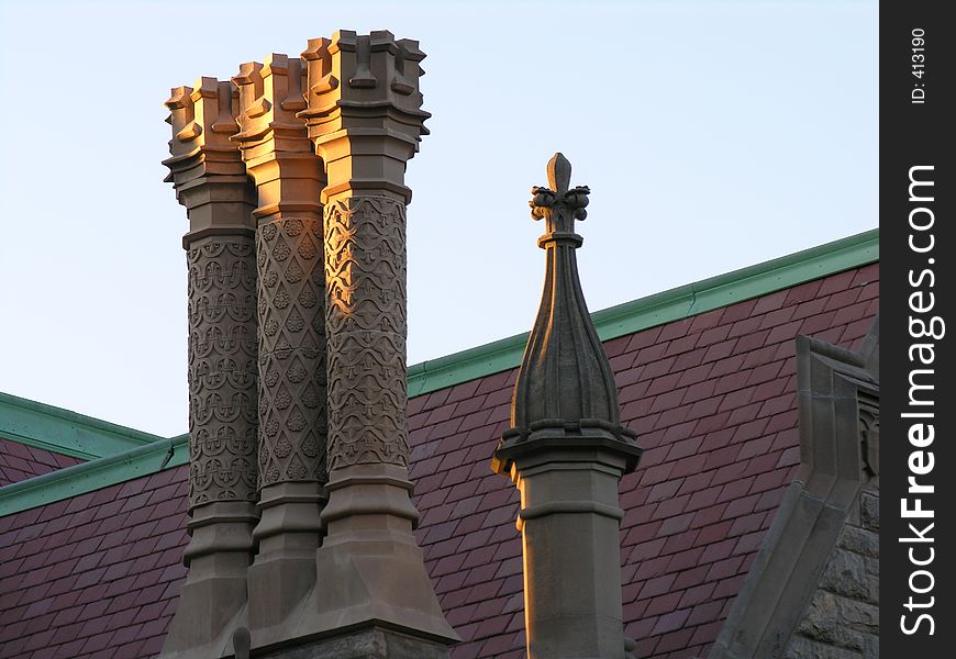 Columns and sunlight. Columns and sunlight