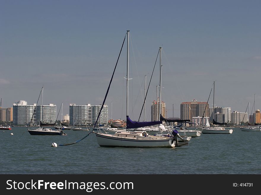 Sailboats sitting