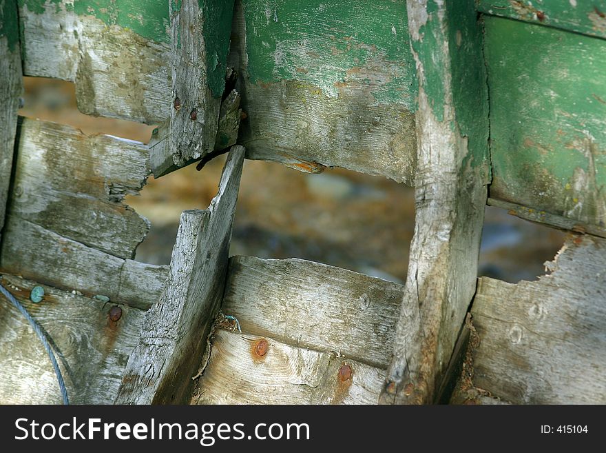 The old  fishermans boat