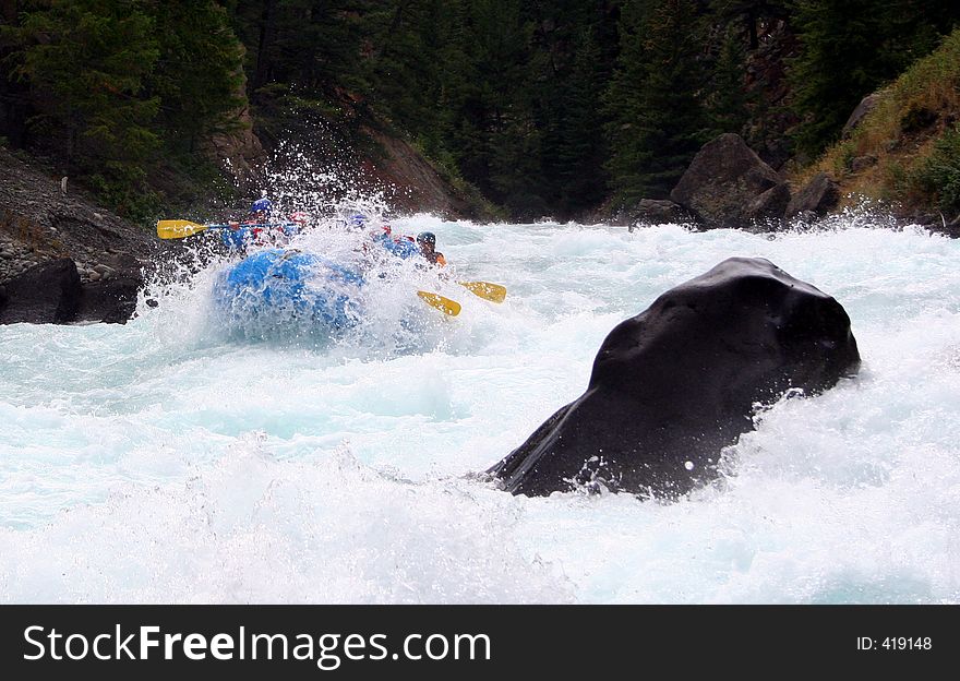 Chilko river british columbia/river rafting