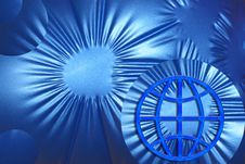 Blue Global Background / Design Royalty Free Stock Photos Blue Global Background / Design Royalty Free Stock Photos