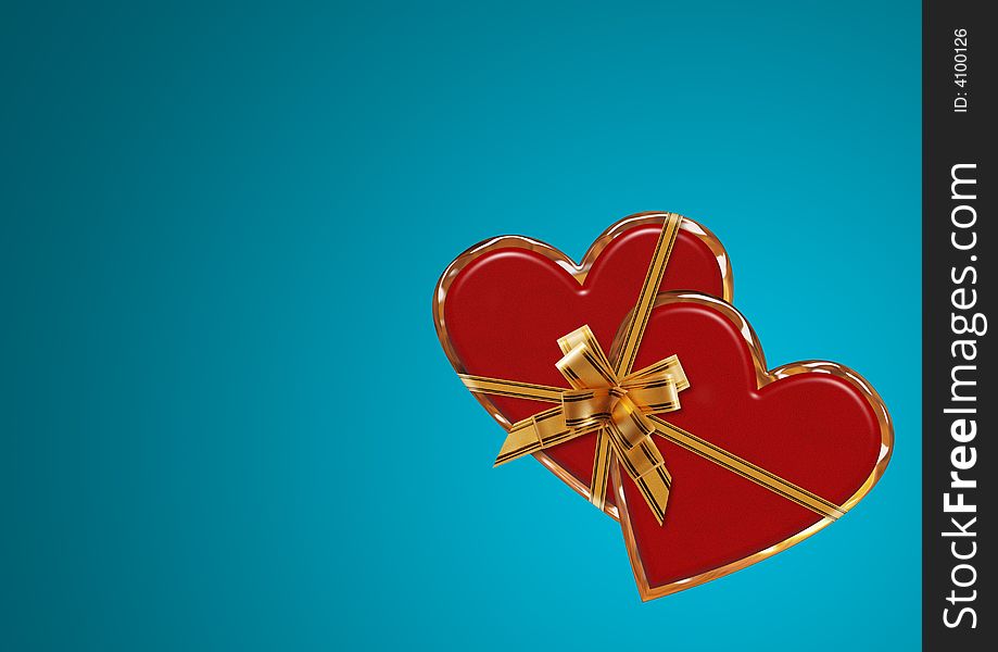 Valentine blue background