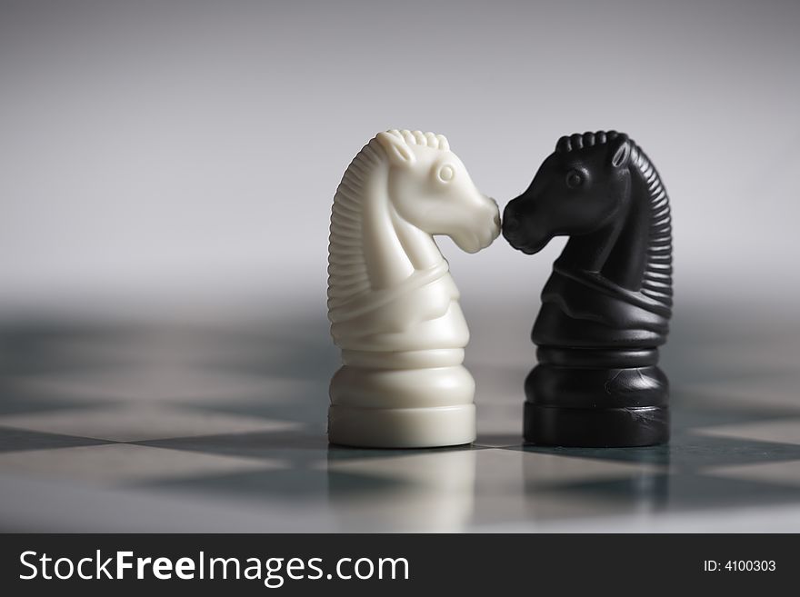 A Horses Chess Game for love. A Horses Chess Game for love