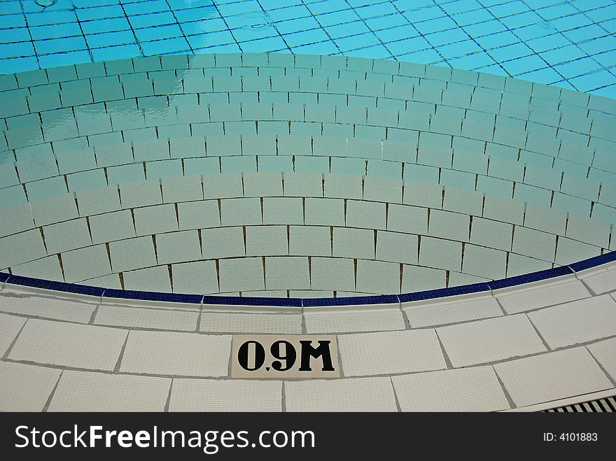 Swimming pool and marking in the hotels