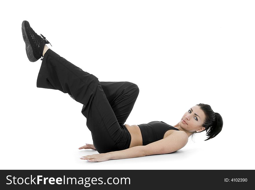 Woman Practicing Fitness