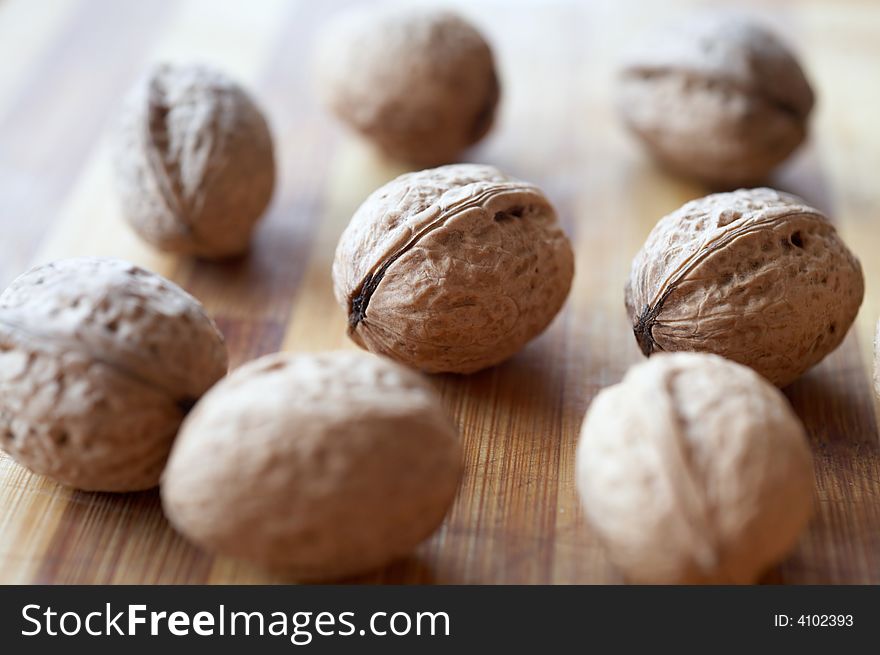 An image of a nuts on neutral background. An image of a nuts on neutral background