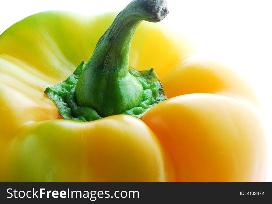 Close up of yellow pepper