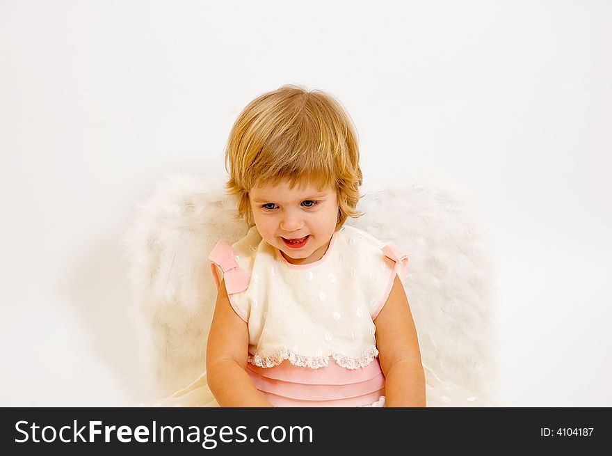 St. valentine's day angel girl. St. valentine's day angel girl