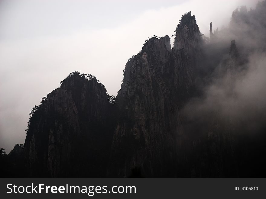 Huang shan in south of an hui province, china