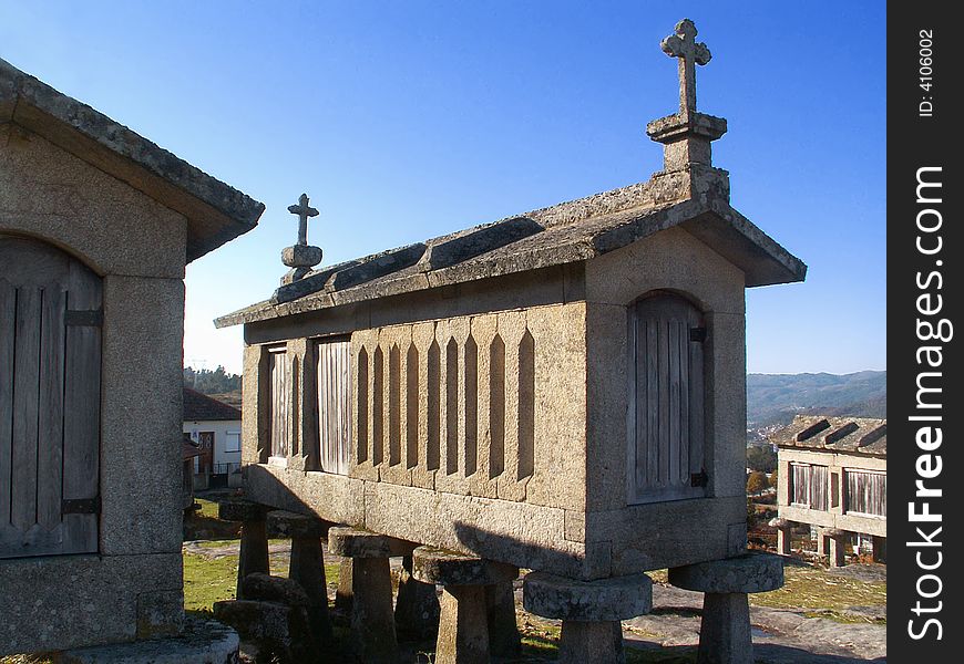 A sample of popular portuguese architectute at Castro de Laboreiro - Portugal. A sample of popular portuguese architectute at Castro de Laboreiro - Portugal