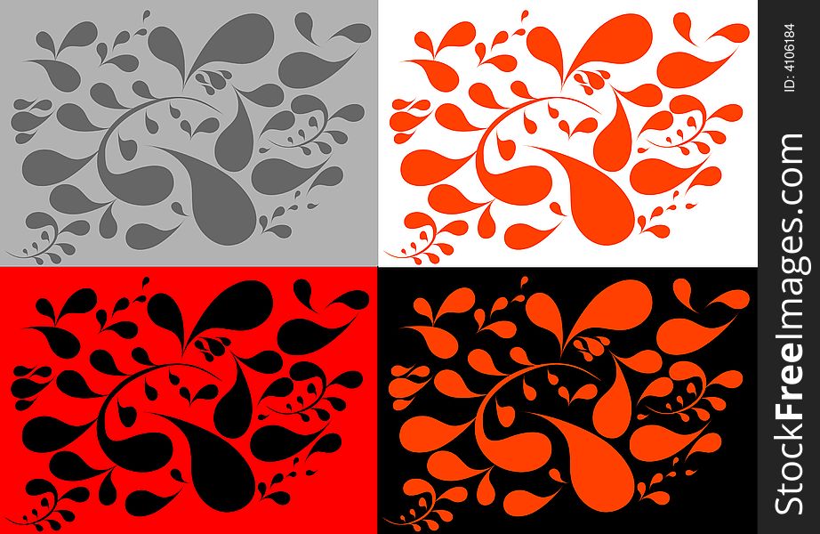 Abstract background in four color