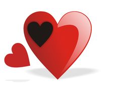 Valentine Fill Heart Emptyness Royalty Free Stock Photography Valentine Fill Heart Emptyness Royalty Free Stock Photography
