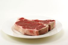 Raw T-Bone Steak Royalty Free Stock Photography Raw T-Bone Steak Royalty Free Stock Photography