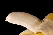 Half-peeled Banana Royalty Free Stock Image Half-peeled Banana Royalty Free Stock Image