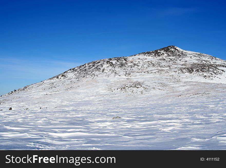 Altai Mountain with snow