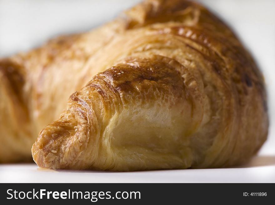 Close up of a croissant