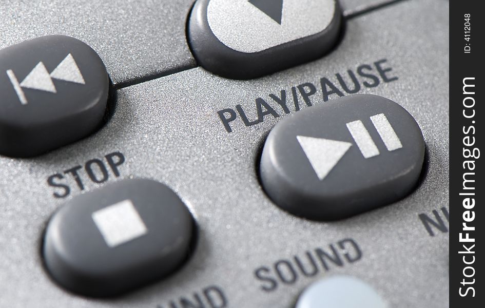 Close up of a remote control