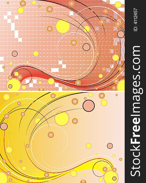 Abstract floral background made of squares. A vector format is added. Suits well for a postcard or background. Abstract floral background made of squares. A vector format is added. Suits well for a postcard or background