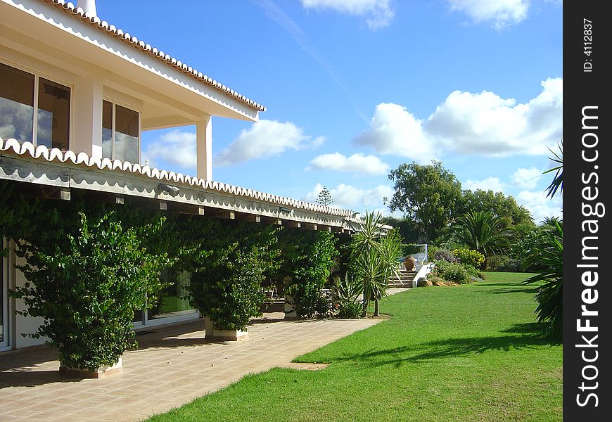 Typical Luz villa. Portugal. Europe. Typical Luz villa. Portugal. Europe