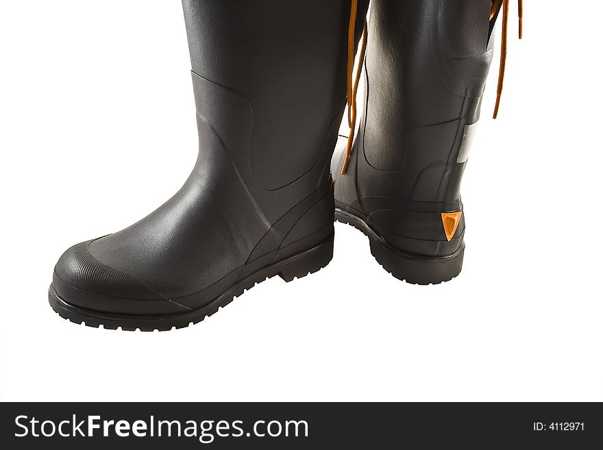 An image of rubber rain boots. An image of rubber rain boots