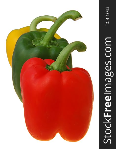 Red,green And Yellow Peppers