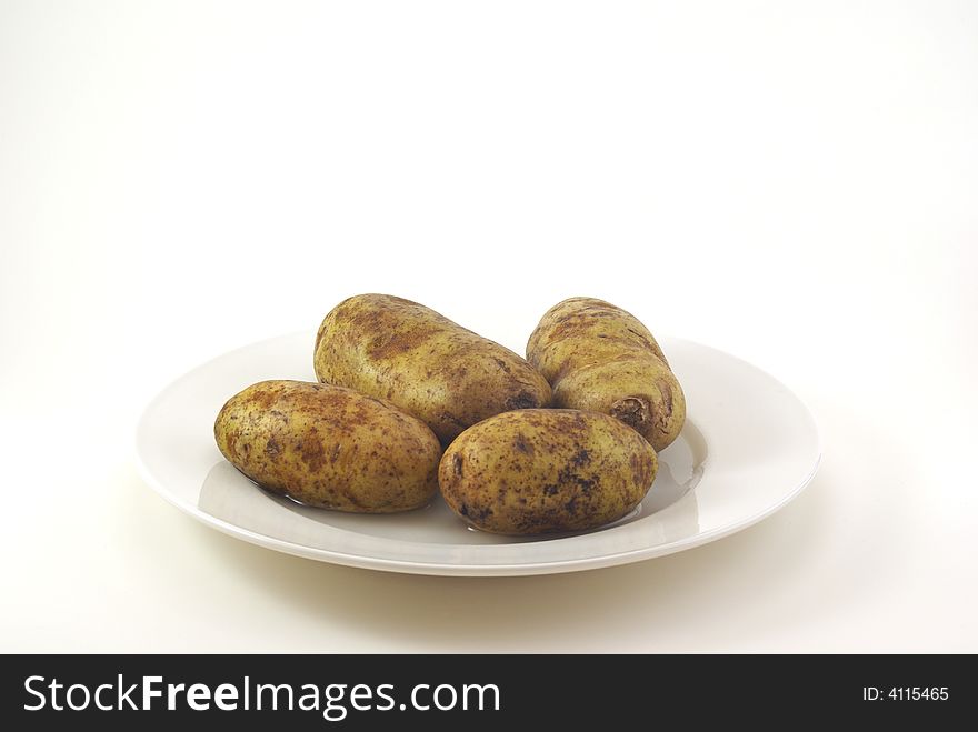 Raw Whole Potatos