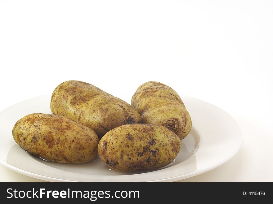 Raw Whole Potatos