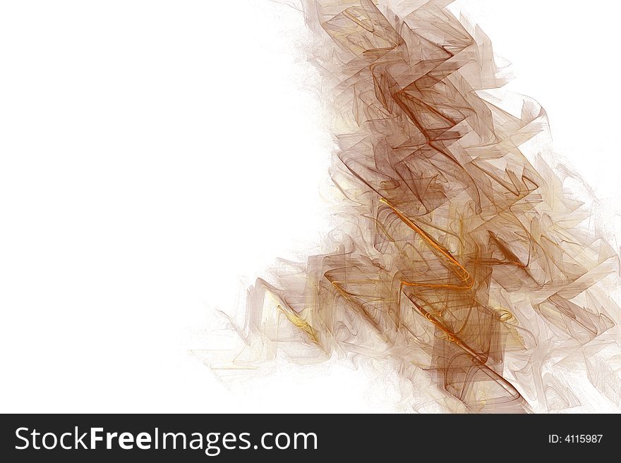 Abstract web on a white background