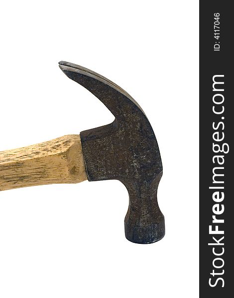 Isolated shot of a hammer, includes clipping path.