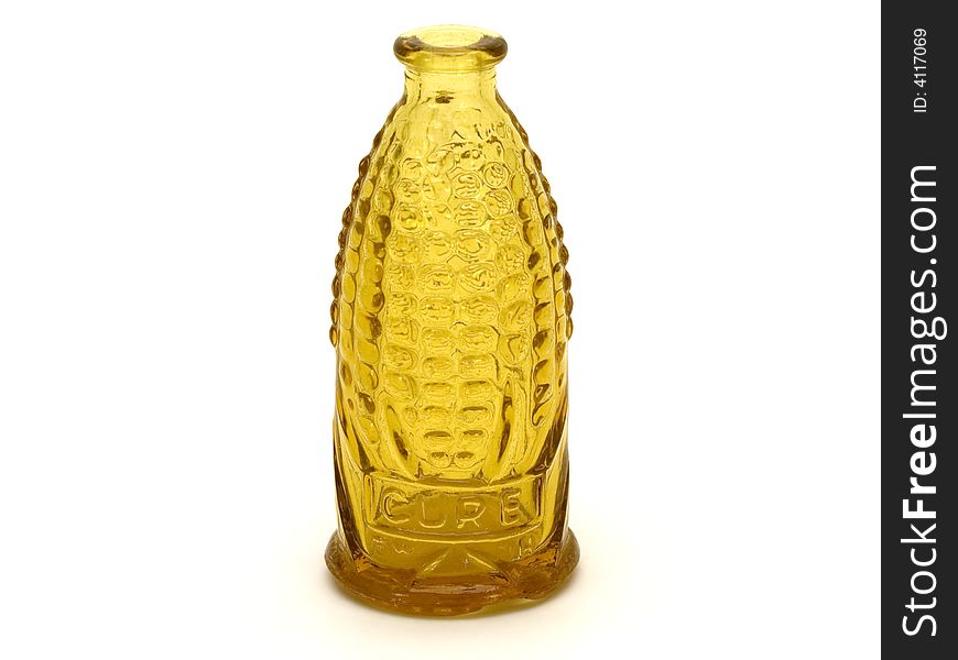 Vintage Yellow Bottle