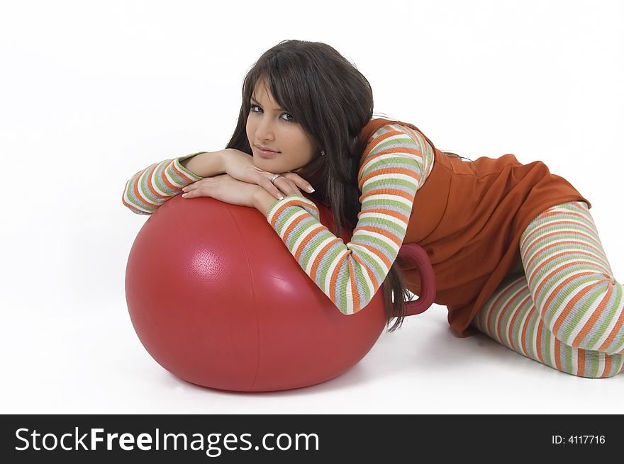 Girl With Training Ball