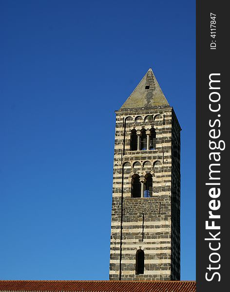 Belltower of Abbey SS. Saccargia , Sardinia. Belltower of Abbey SS. Saccargia , Sardinia