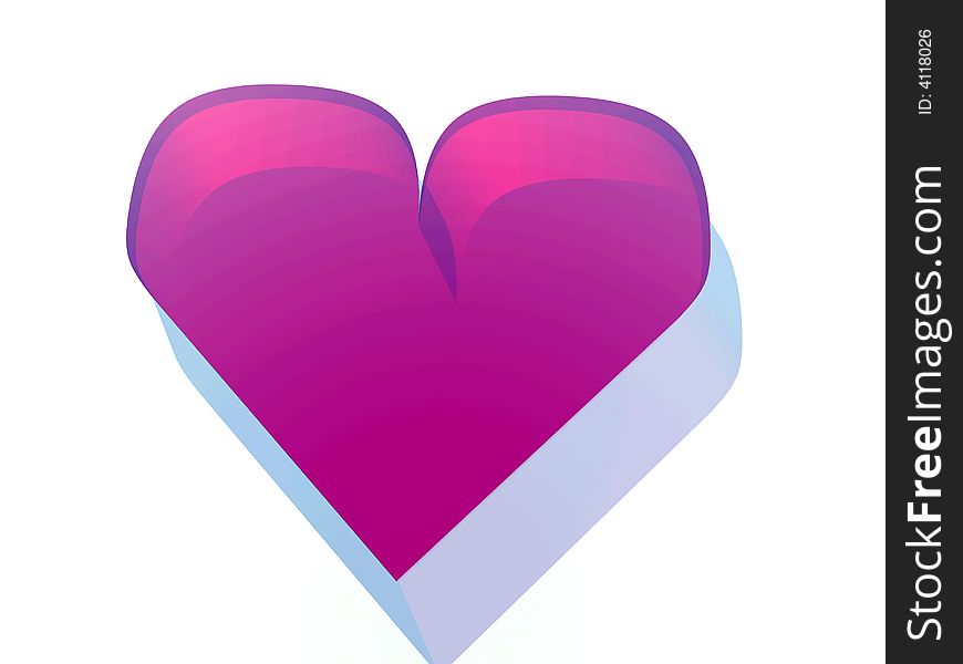 An image of a heart symbol. It would be good for romantic concepts and Valentines day. An image of a heart symbol. It would be good for romantic concepts and Valentines day.