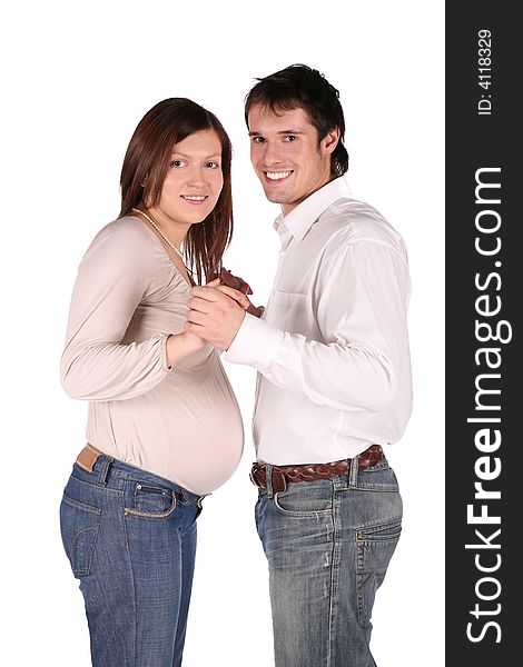 Boy and pregnant girl