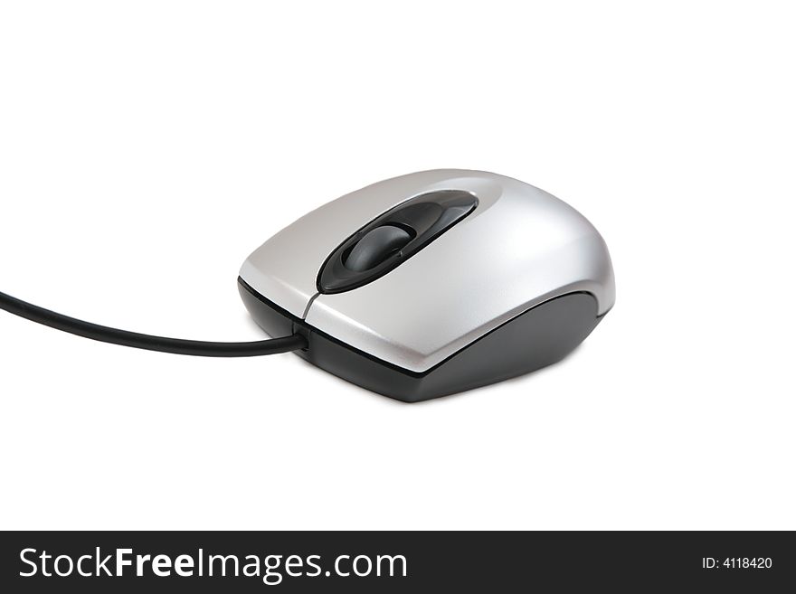 Grey computer mouse