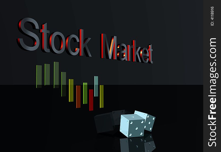 Stock market investment roll of the dice