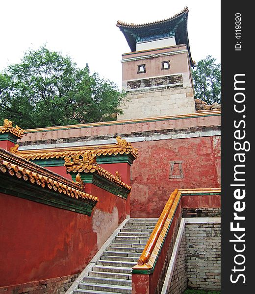 Steps and Wall in the Summer Palace, Beijing City, China