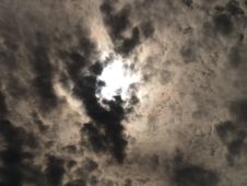 Sunlight Breaking Through Clouds Royalty Free Stock Photography Sunlight Breaking Through Clouds Royalty Free Stock Photography