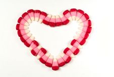 Candy Corns In Heart Shape Royalty Free Stock Image Candy Corns In Heart Shape Royalty Free Stock Image
