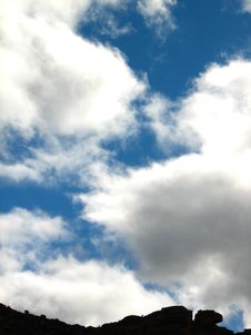 Camel/Lizard Head W/ Clouds Stock Image Camel/Lizard Head W/ Clouds Stock Image