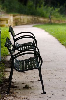 Empty Benches Stock Image Empty Benches Stock Image