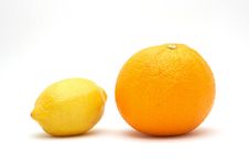 Fresh Orange And Lemon Stock Image Fresh Orange And Lemon Stock Image