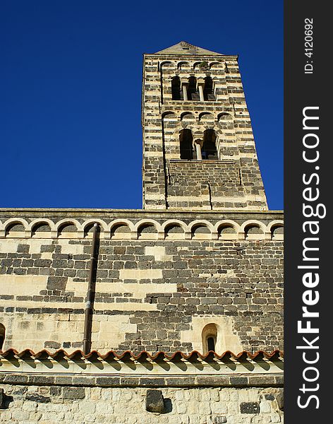 Belltower of Abbey SS. Saccargia , Sardinia. Belltower of Abbey SS. Saccargia , Sardinia
