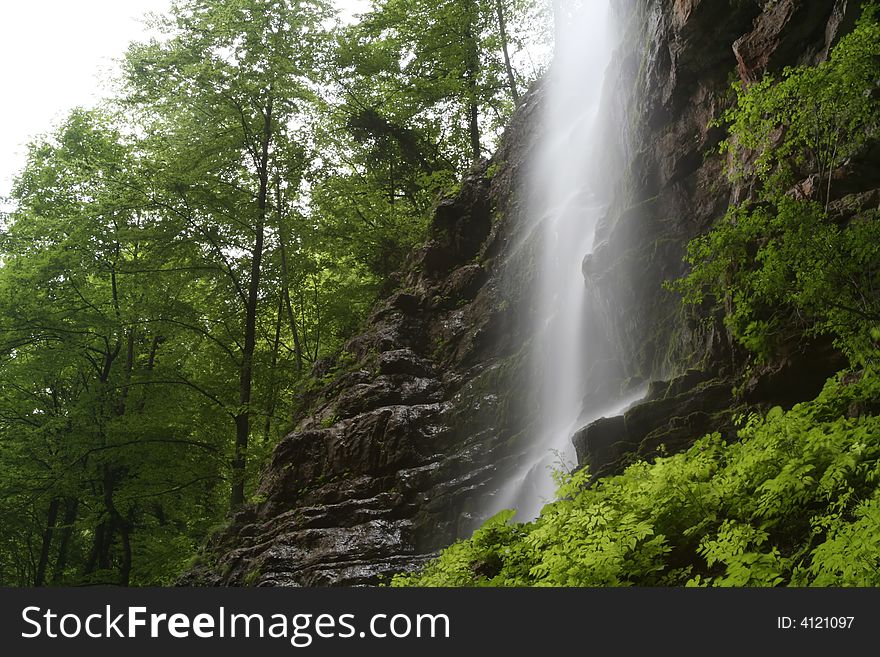 Nature landscape, streaming spring creek